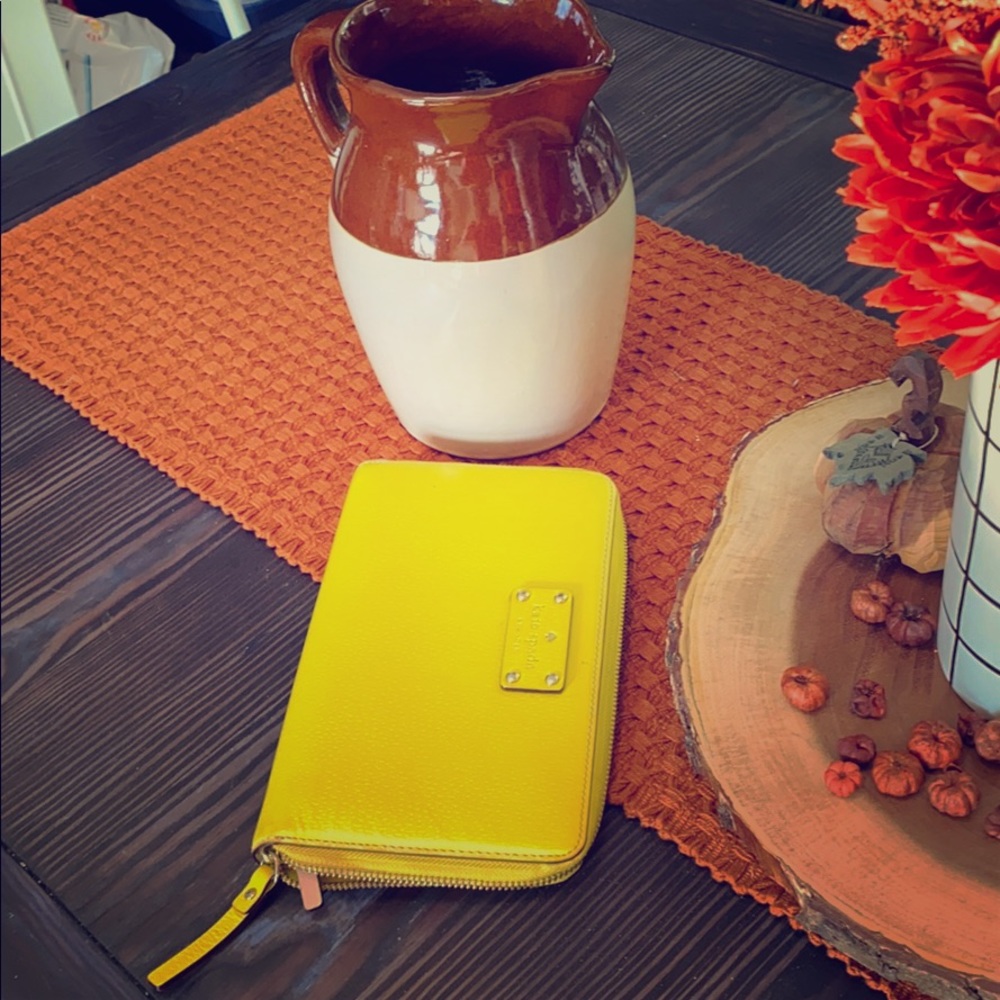 Bright yellow Kate planner